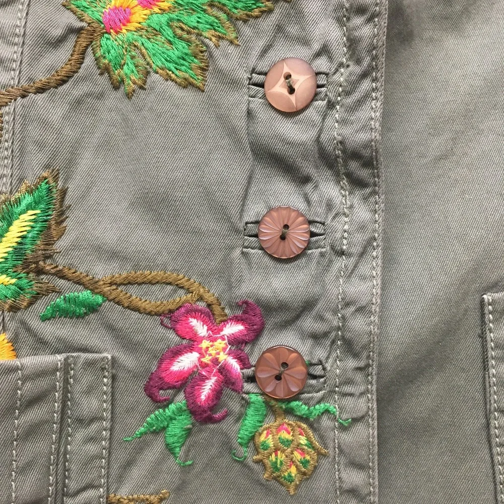 JOHNNY WAS JWLA Jacket Embroidered Trim - Picture 5 of 13